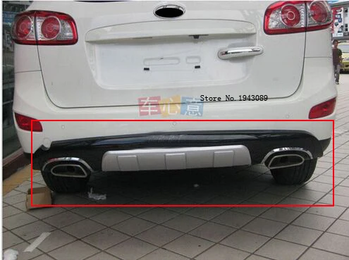 Для 2010 2011 2012 Hyundai Santa Fe задний бампер противоскользящая пластина протектор Защита
