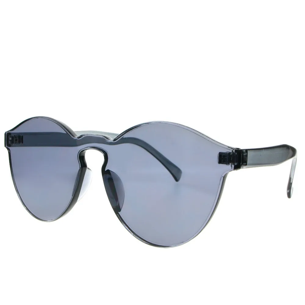 Фото Модные женские солнцезащитные очки без оправы прозрачные с защитой UV400