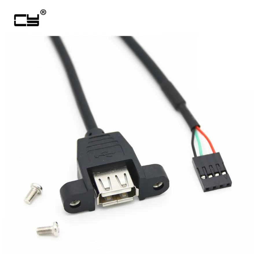 Разъем DuPont 2 54 мм 5 контактный разъем мама на USB A 0 Мама Удлинительный кабель