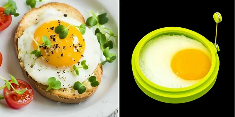 ORGANBOO 1 шт. Еда класс круглой формы омлет силиконовые Творческий Яичница не