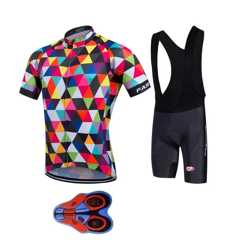 Лето 2019 веломайка 9D гелевый нагрудник шорты Ropa De Ciclismo комплект одежды для