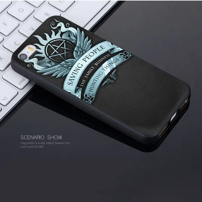 Yinuoda для iphone 7 6 X Чехол сериал Сверхъестественное логотип дизайн чехла телефона