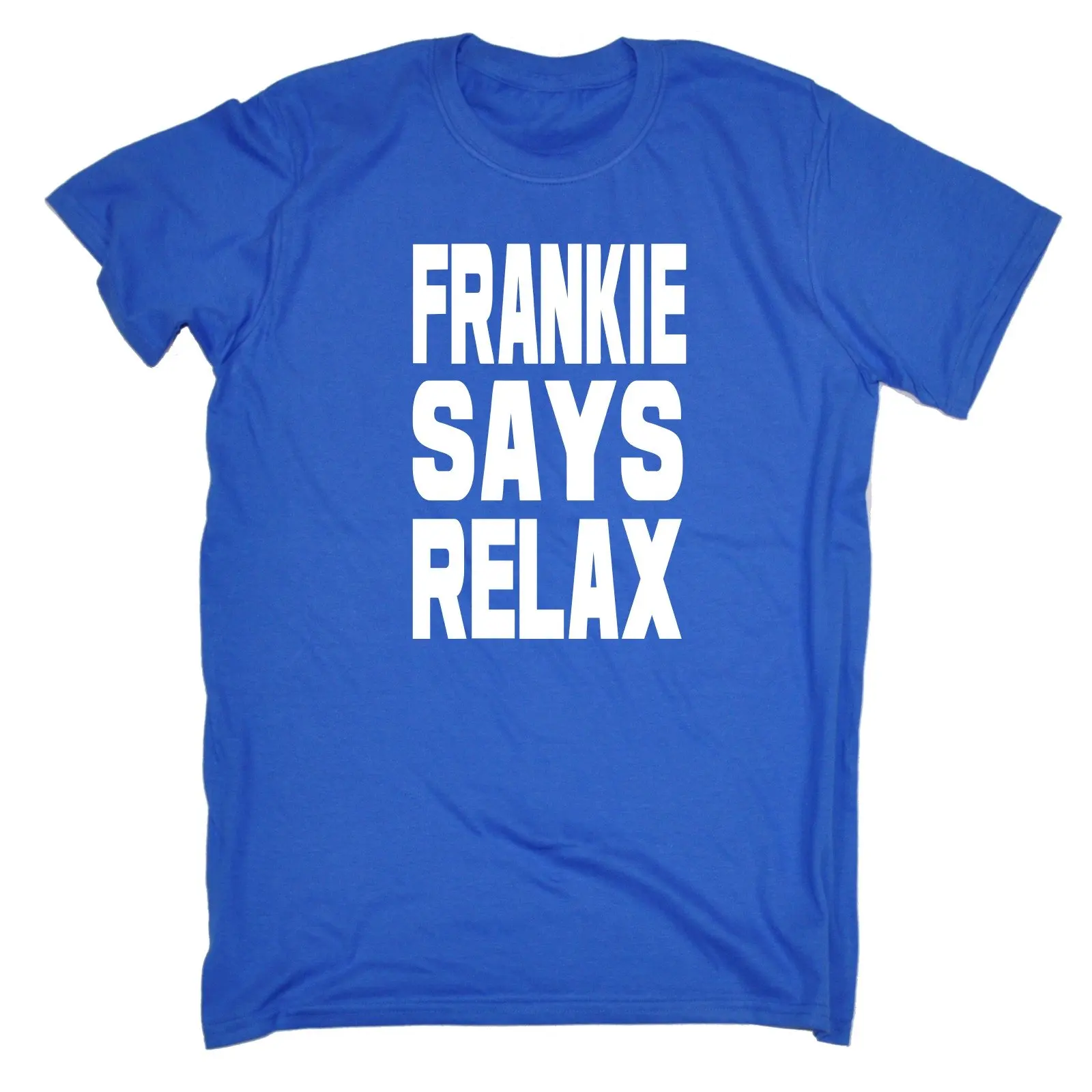 Фото Frankie Says Relax Bold White Logo MENS T-Shirt Birthday Retro 80s Costume Gift Simple Short-Sleeved Cotton T Shirt Top Tee Мужская Frankie Says Relax Bold White Logo MENS T-Shirt Birthday Retro 80s Costume Gift Simple Short-Sleeved Cotton T Shirt Top Tee Мужская