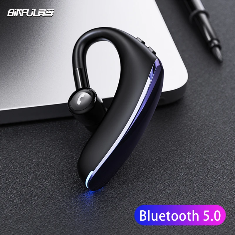 Бизнес Bluetooth гарнитура V5.0 громкой связи с микрофоном беспроводная для смартфона