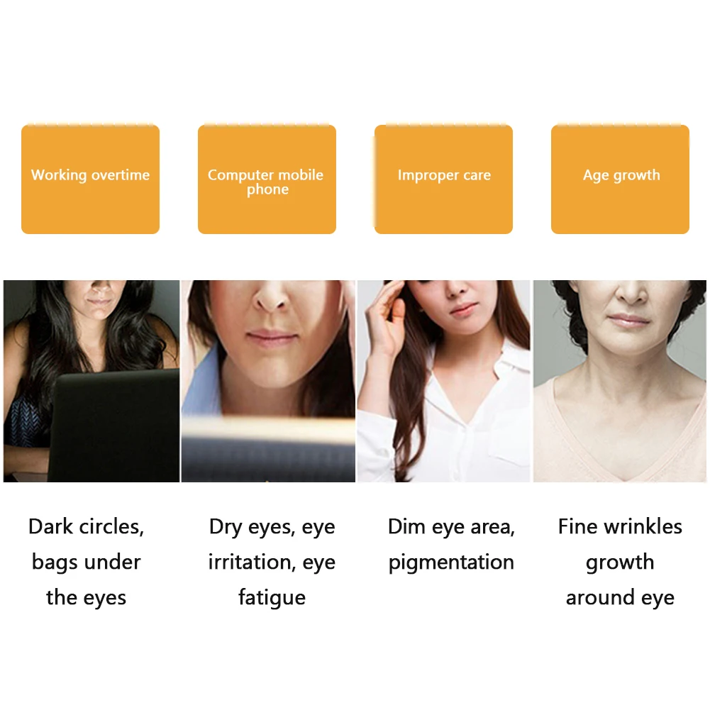 80PCS Women's 24K Gold Eye Mask Removal Dark Circles Eye Bags Moisturizing Nourishing Eye Care Skin Care Products Eye Mask 10