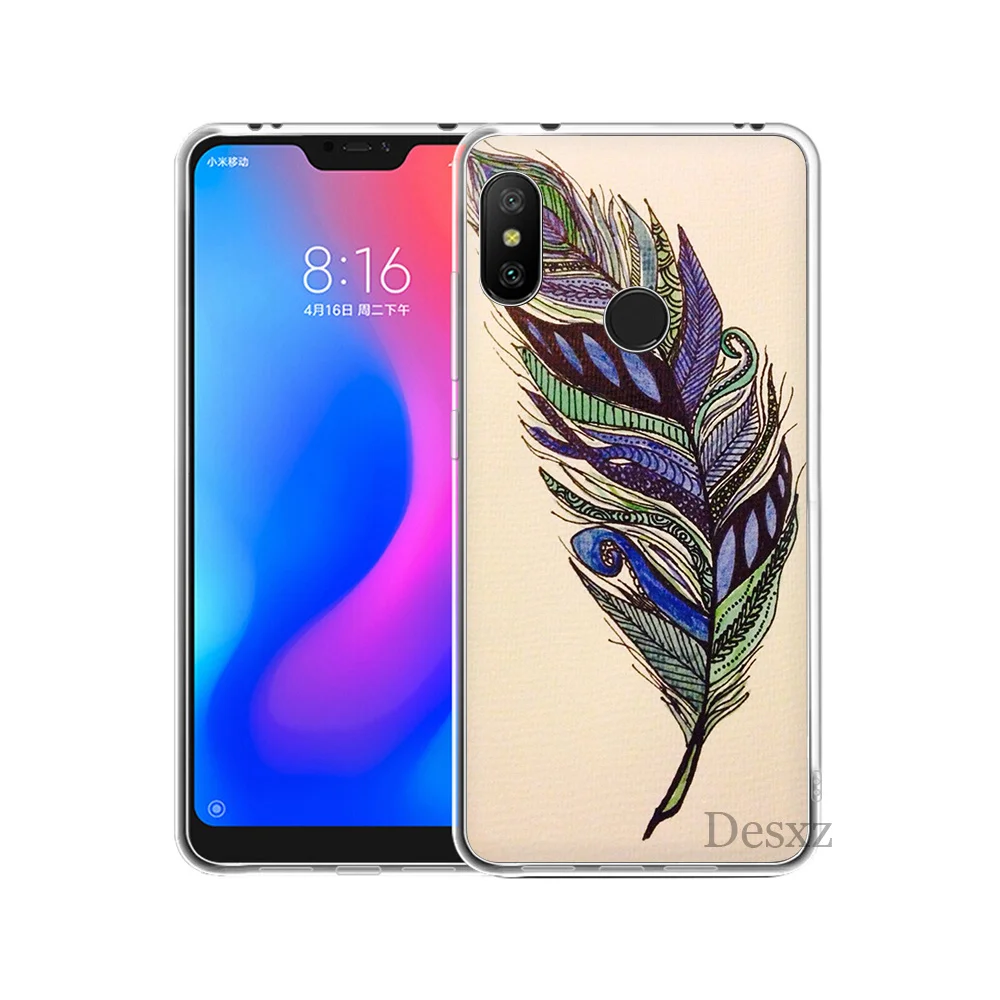 Чехол для телефона с перьями Redmi Note 3 4X5 5A 6 Pro Prime Protect | Мобильные телефоны и