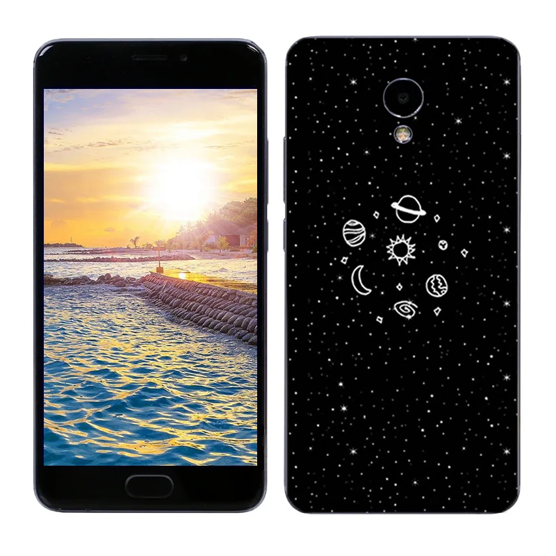 Чехол для Meizu M5 Note мягкий силиконовый чехол из ТПУ с рисунком бобы Blue 5 Note5 телефона
