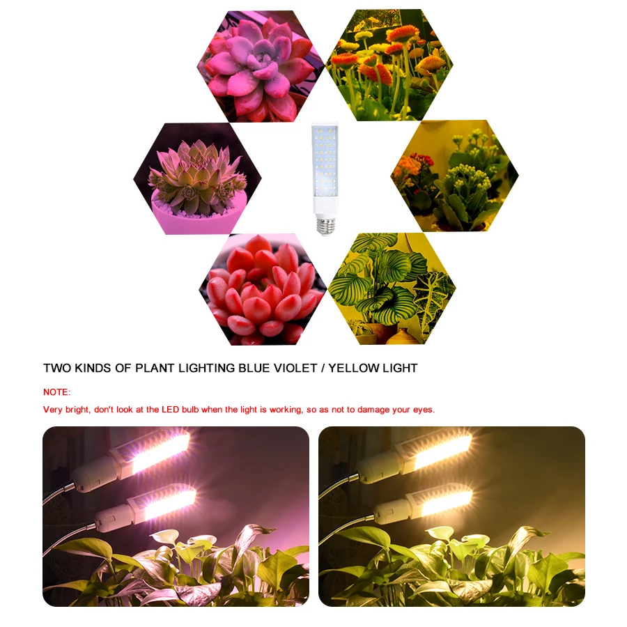 Полный спектр светодиодный свет для выращивания заменить солнечный 50 Вт клип на