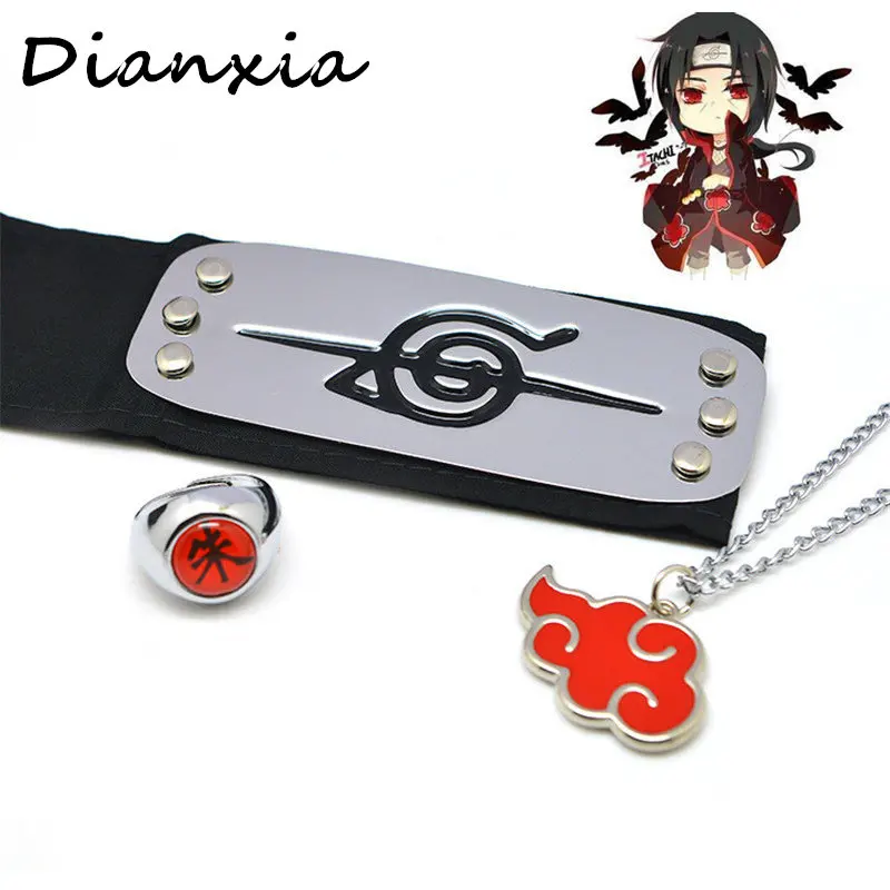 3 шт./компл. аниме повязка Naruto Akatsuki Лидер продаж дети унисекс модные охранники