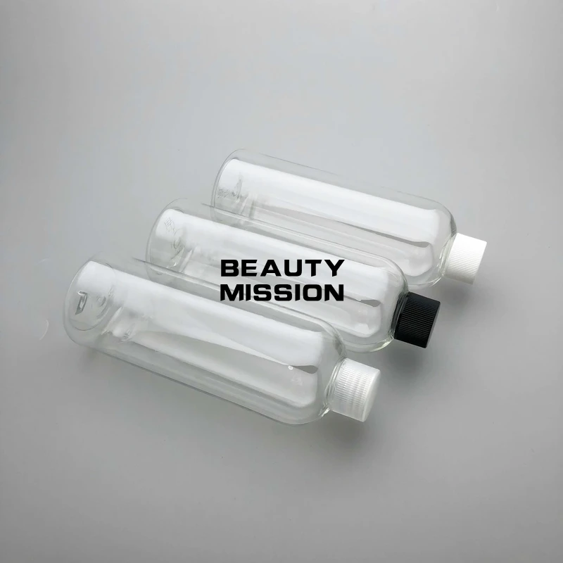 BEAUTY MISSION 300 мл 20 шт. прозрачная пустая косметическая бутылка с пластиковыми