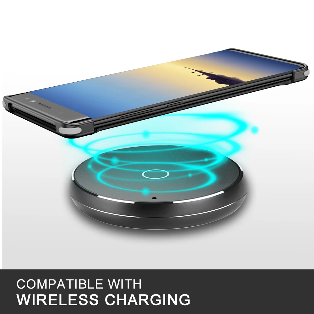 Роскошный металлический защитный чехол Airbag для samsung Galaxy Note 8 индивидуальная