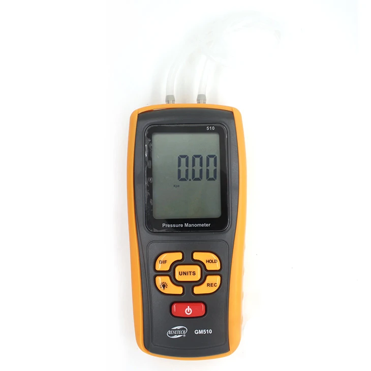 BENETECH GM510 ручной перепада давления Манометр цифровой газовый манометр