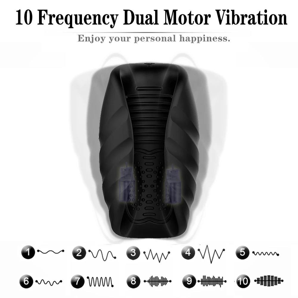 Тренировочный вибратор для увеличения пениса с 10 частотами мастурбатор мужчин