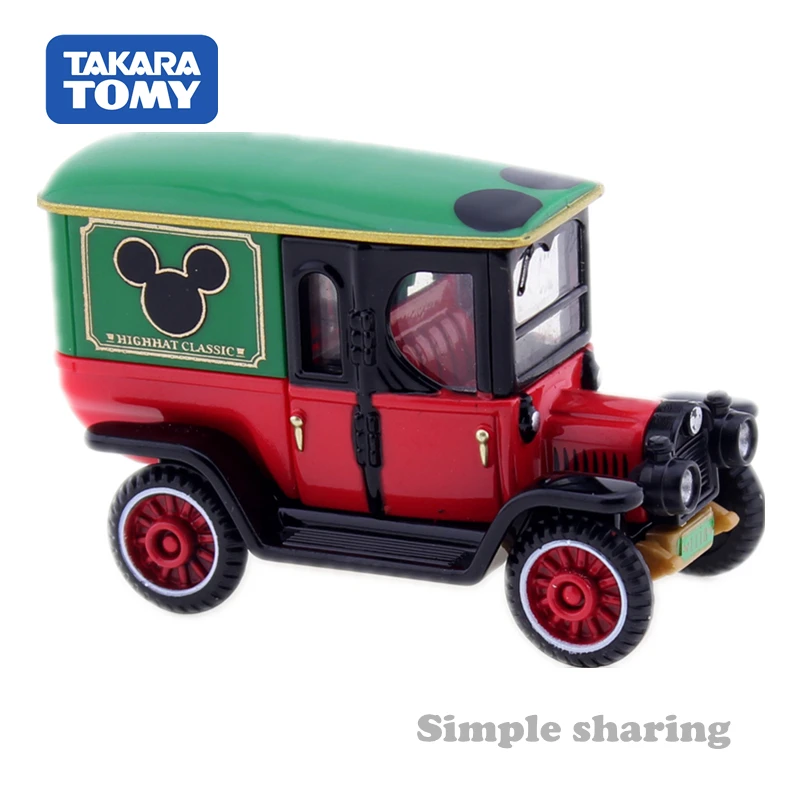 Takara Tomy Tomica Disney моторы DM 01 Высокое шляпа классических автомобилей с Микки-Маусом