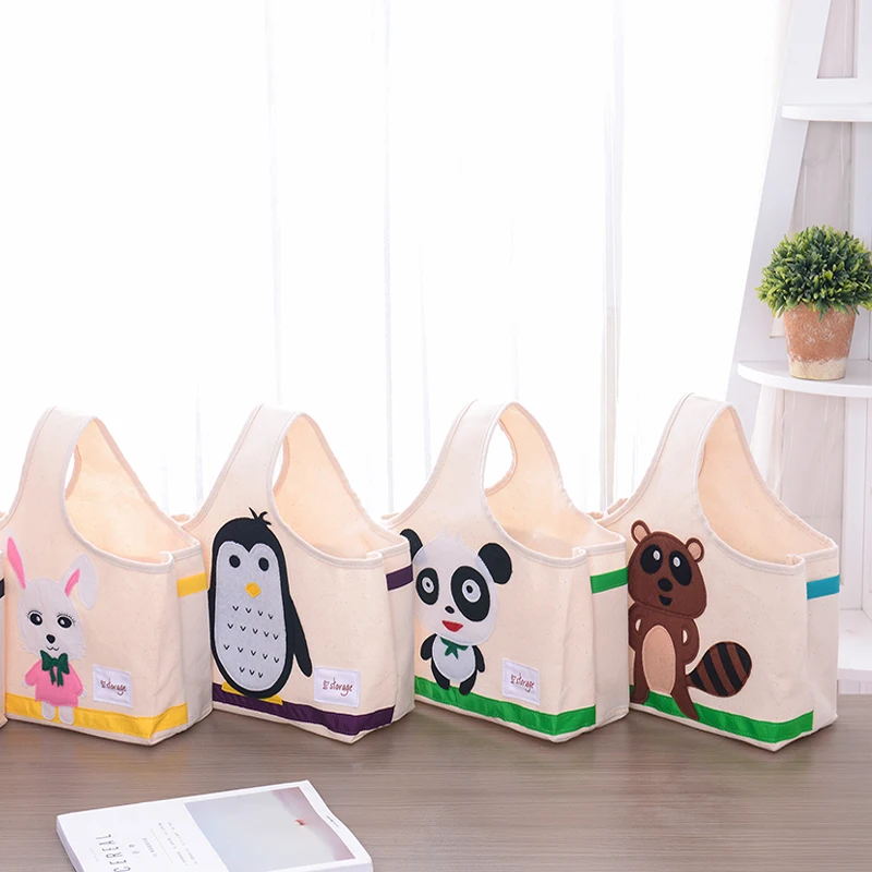 Новая мода Холст 3D мультфильм складная корзина малыш путешествия коробка для хранения ребенка бутылки молока ребенок органайзер для хранения игрушек дамская сумочка