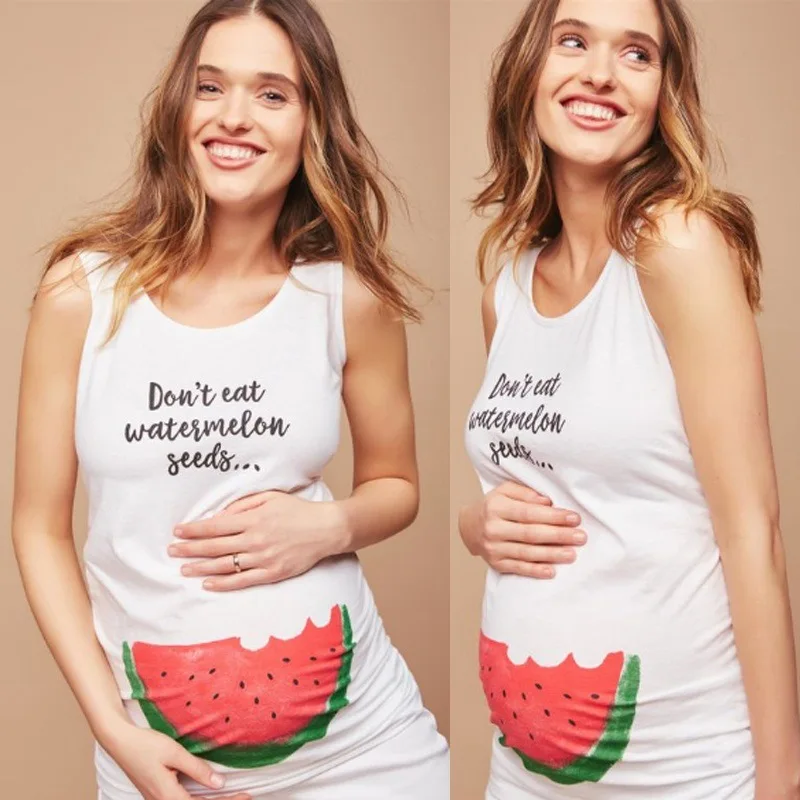 2020 летняя одежда для беременных женщин с круглым вырезом без рукавов принтом