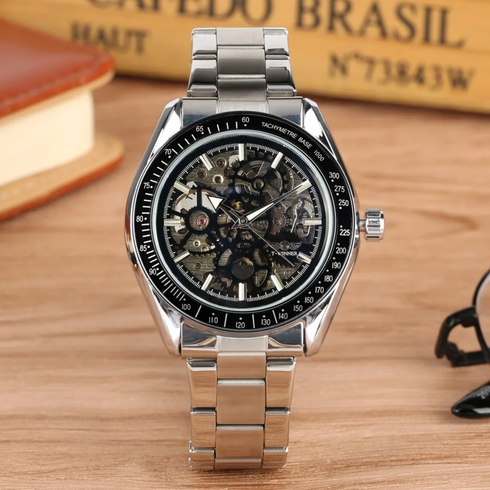 Мужские механические часы самовзводные Tevise псевдо антикварные лучший бренд