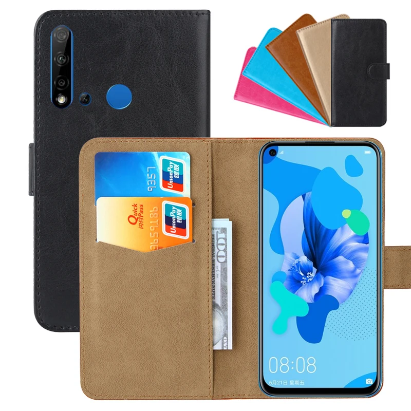 

Luxury Wallet Case For Huawei nova 5i PU Leather Retro Flip Cover Magnetic Cases Strap