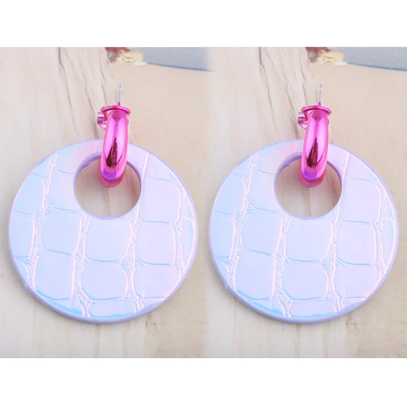 NeeFu WoFu круглые серьги кожаные большие медные женские Brinco Ear Oorbellen рождественский