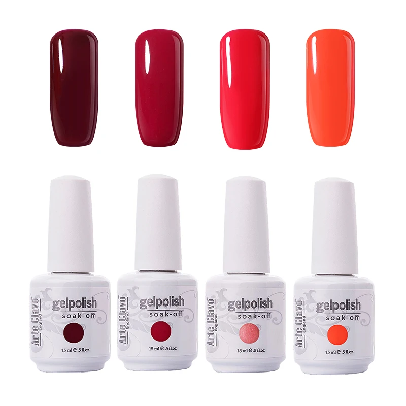 ZH07-15ml-4P Arte Clavo, новинка, 47 цветов, 15 м, УФ-гель для ногтей, не впитывается, Гель-лак для ногтей, лак для маникюра, основа для ногтей, блестящий Гель-лак - Цвет: ZH07-15ml-4P