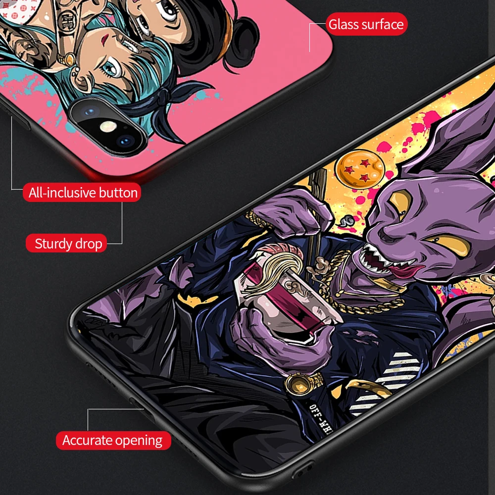 Dragon ball серии ТПУ силиконовый чехол для iPhone XS MAX XR 5 6 7 S плюс защитить резиновая 8 Plus |