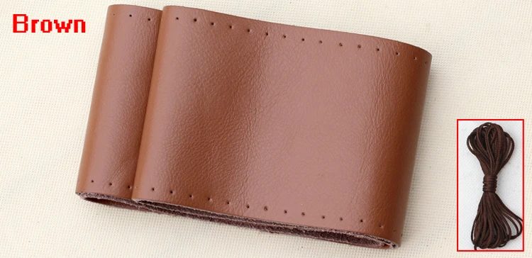 Бесплатная доставка Высокое качество Натуральная кожа Чехол рулевого колеса