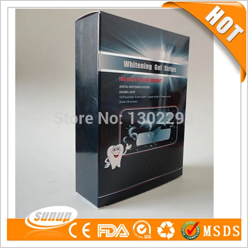 Яркие белые полоски для отбеливания зубов одобренные CE домашнего