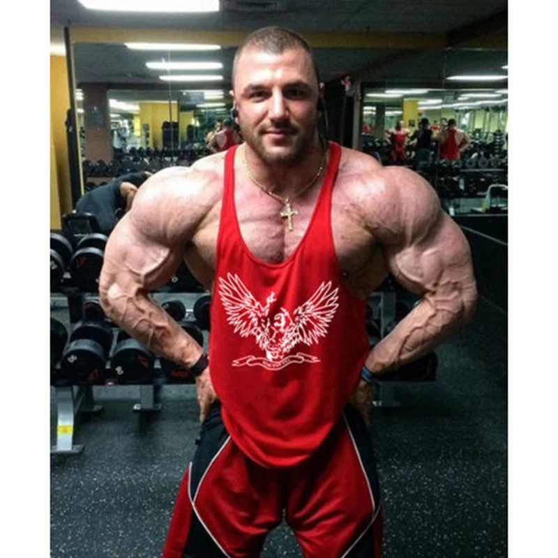 Мужская майка Верхняя Нижняя рубашка жилет для спортзала спортивный хлопок