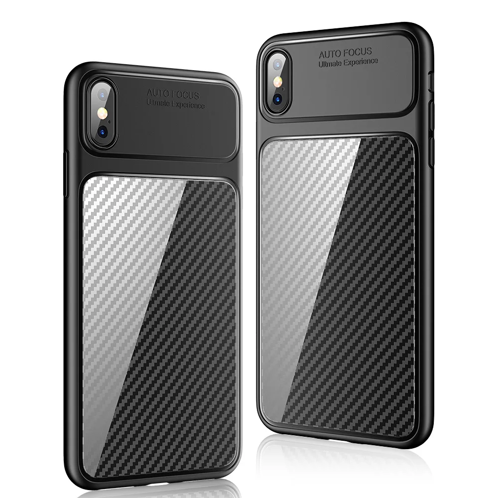 KISSCASE Case For iPhone 6 Plus S 6S Luxury Fiber Carbon Mirror Cases 7 8 XS Max XR 5S Capinhas Coque |