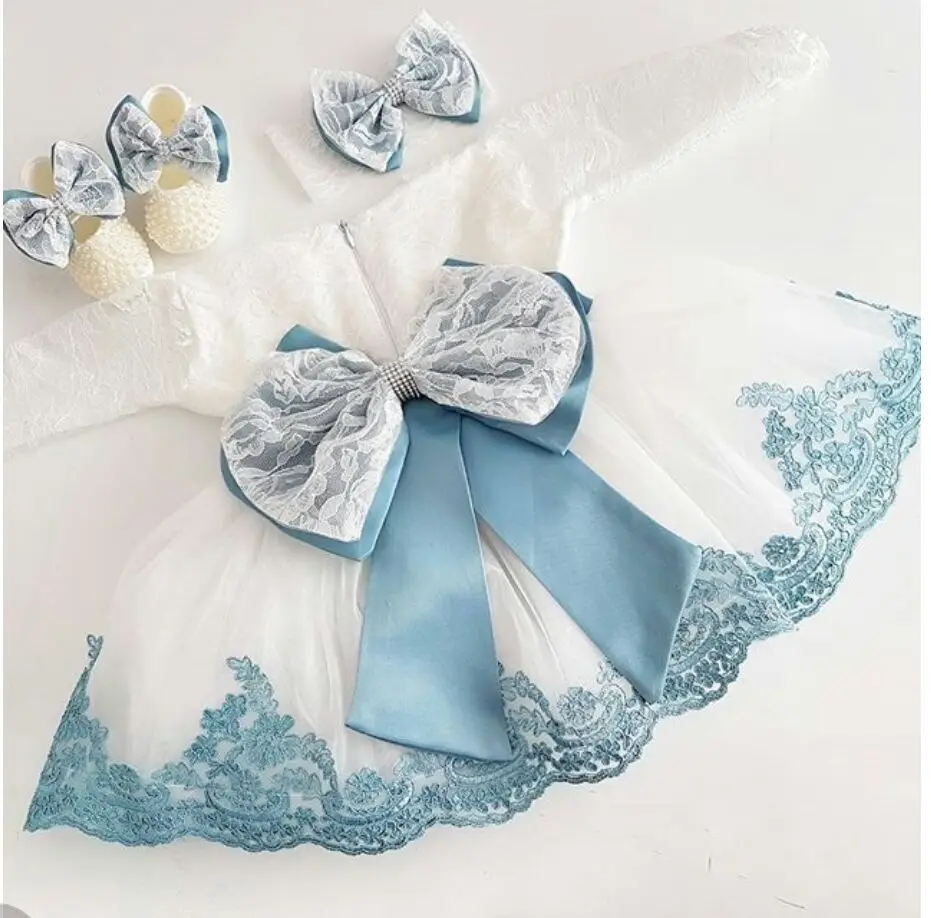 Новое милое платье на день рождения для маленьких девочек платья с цветочным