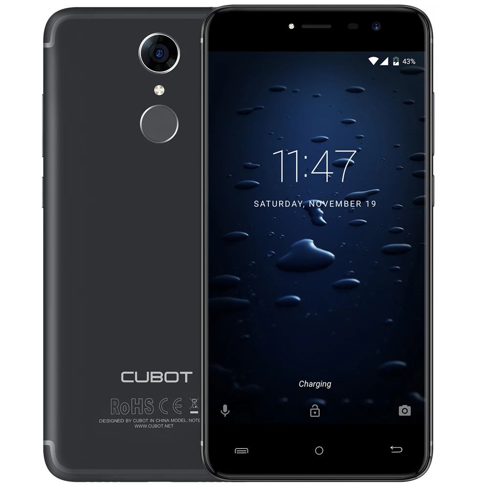CUBOT Note Plus 4G смартфон 5," FHD 1920*1080 P 3GB RAM+32GB ROM MTK6737T MTK6737T 4 ядра 16+ 16 Мп камер Android 7,0 мобильный телефон