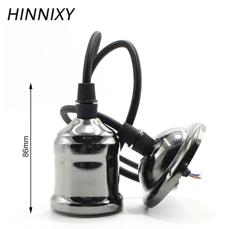 Подвесной светильник Hinnixy E27 с металлическим покрытием из розового золота