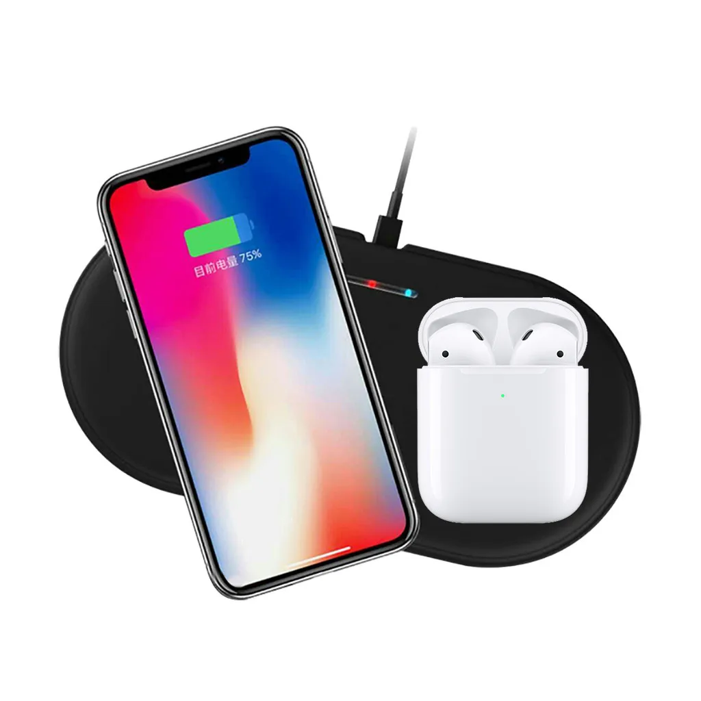 Qi Беспроводной стойка для зарядного устройства держатель наручных часов Apple Watch 4