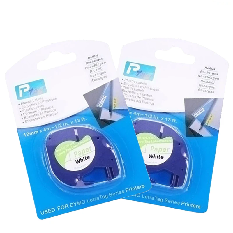 

Compatible Dymo LT 91200 Label Black On White Dymo LetraTag 91200