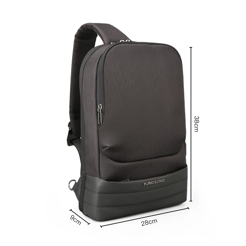 Kingsons сумки через плечо с USB зарядным устройством нагрудная сумка дизайнерская