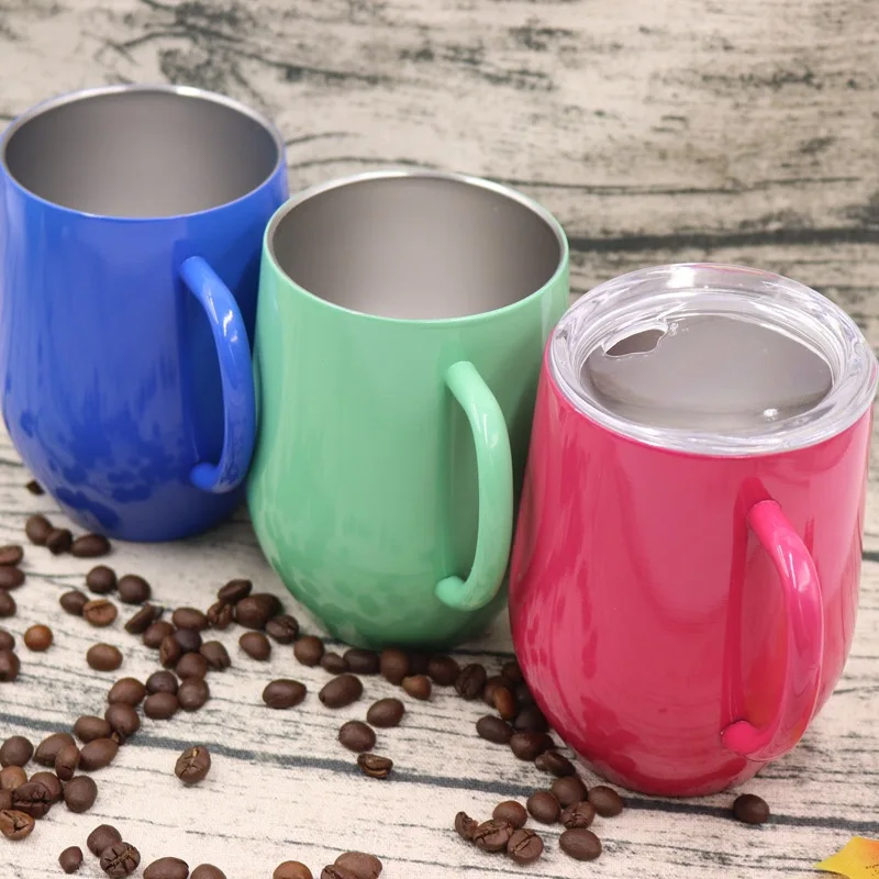 UPORS 12 унций чашки для кофе 304 из нержавеющей стали с двойными стенками вакуумный