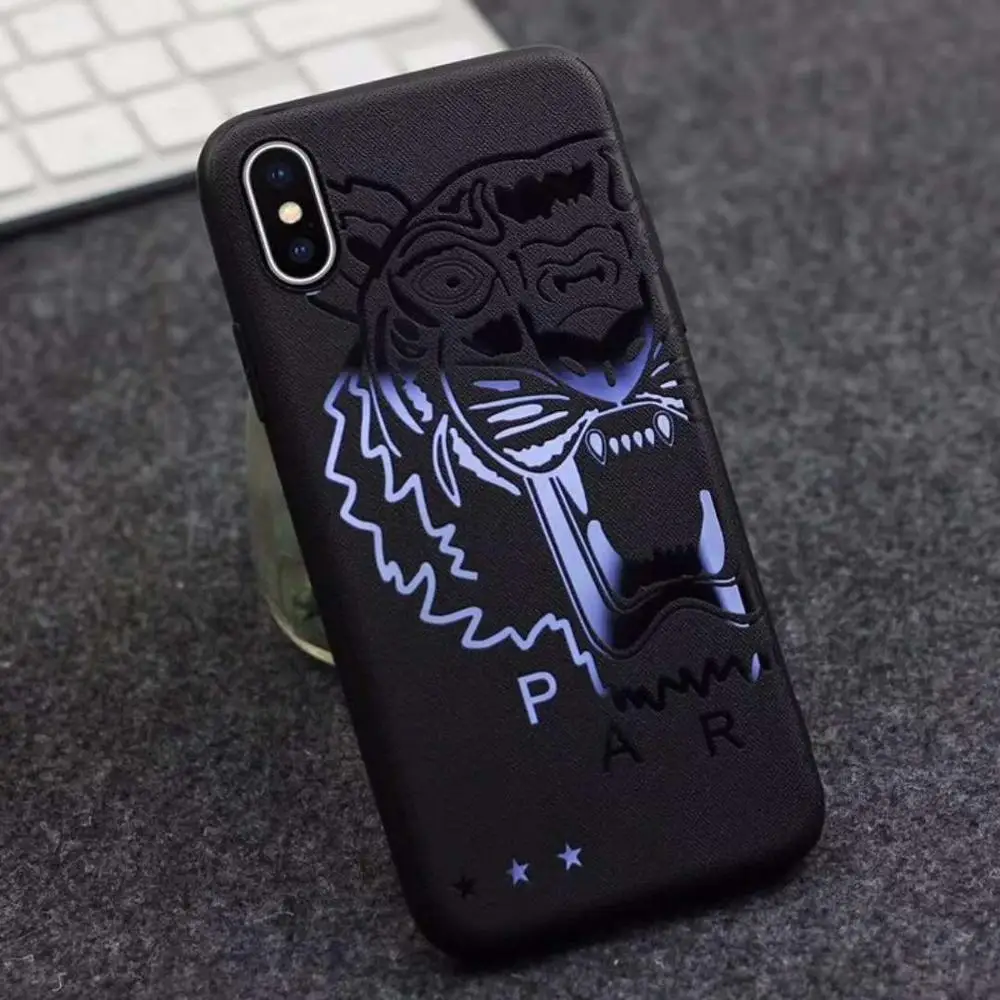 Tiger XS Max Лев черный чехол для Apple iPhone 11 Pro Max XR Супермен Бэтмен паук Дракон мягкий чехол из ТПУ с узором «Человек бойфренд подарок - Цвет: Tiger