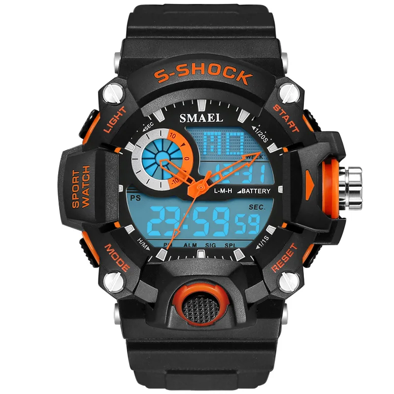 Горячая Распродажа мужские кварцевые цифровые часы Relojes Hombre спортивные
