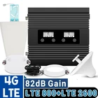 Усилитель сотового сигнала ATNJ, 4G LTE 800 LTE 2600 МГц, усилитель с двойным жк-дисплеем, диапазон 20 B7 4G LTE, усиление 82 дБ