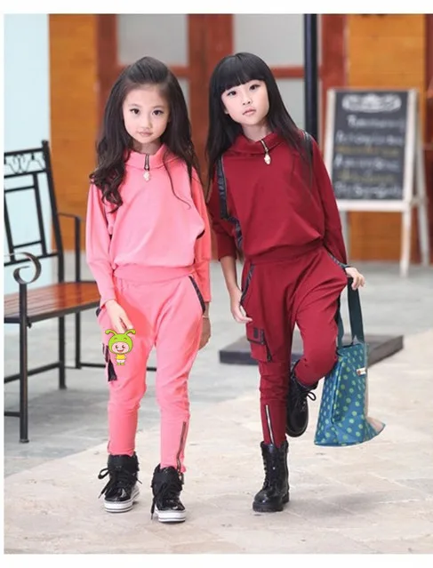 Wholesale chinese garment factory girls sports play fashion children clothes set for 4 5 6 7 8 9 10 years old girl KS 1504|clothes dye|clothes big