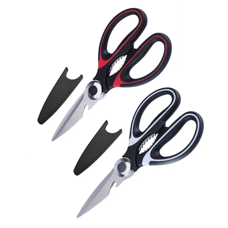 

Hot Selling Multifunctional Kitchen Shears Scissors Ultra Sharp Stainless Steel for Chicken Poultry Fish BBQ