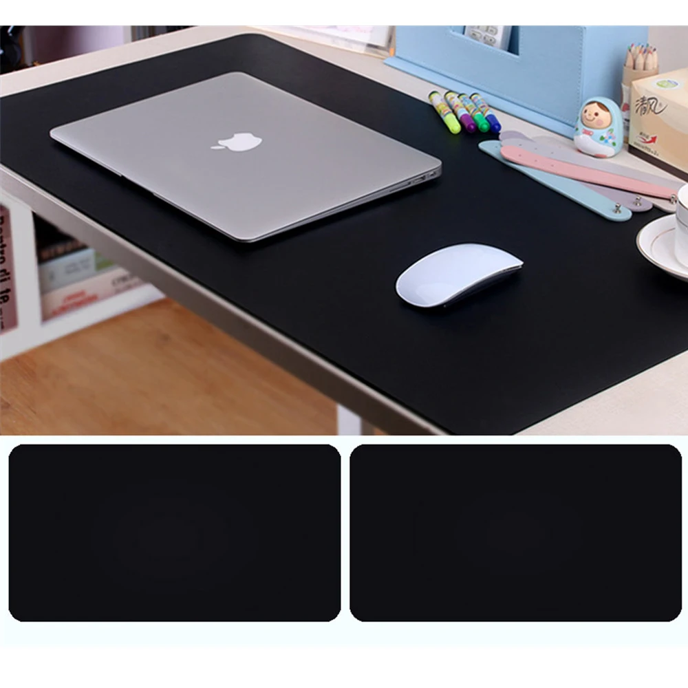

600*300mm Mouse Pad Large Size PU Leather Desk Mouse Mat Business Office Home Table Pad for Laptop Keyboard Double Side Color