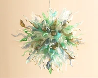 europe type crystal chandeliers lamp dining room living room led lighting summer color flower chandelier ac90 260v
