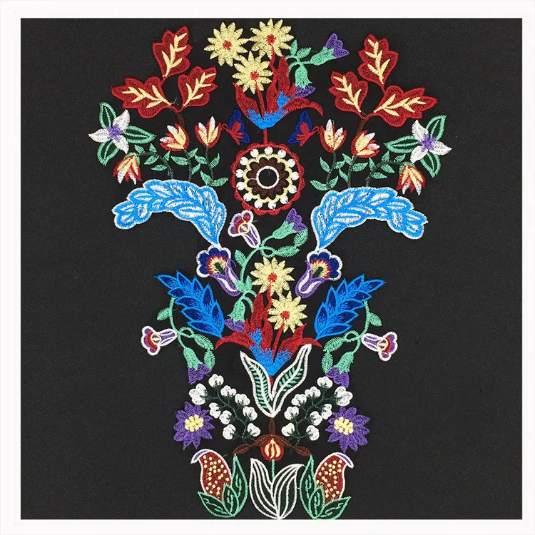 Кружева аппликация патч из ткани гарпун цветок сценическое представление Одежда