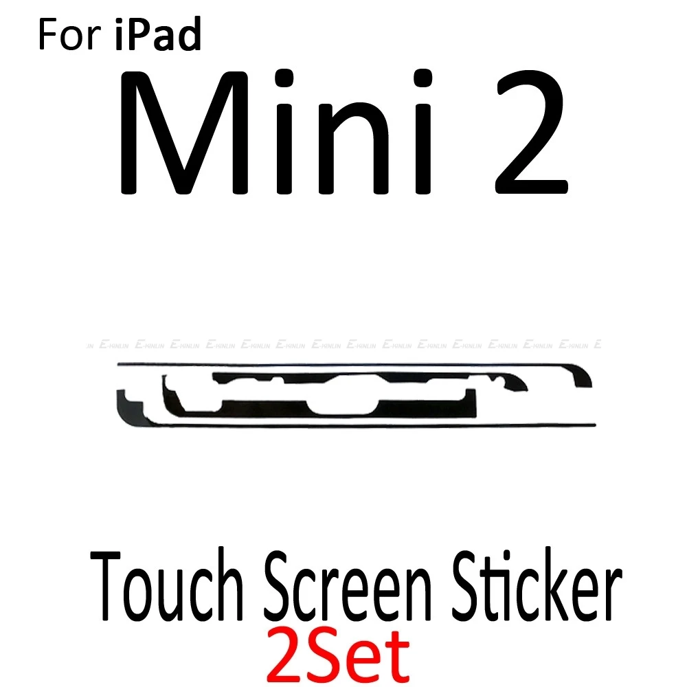 2 компл./лот, новинка, 3m, клей, средняя рамка, клейкая наклейка для iPad Air 2 Mini 1 2 3 4, сенсорный экран, дигитайзер, лента