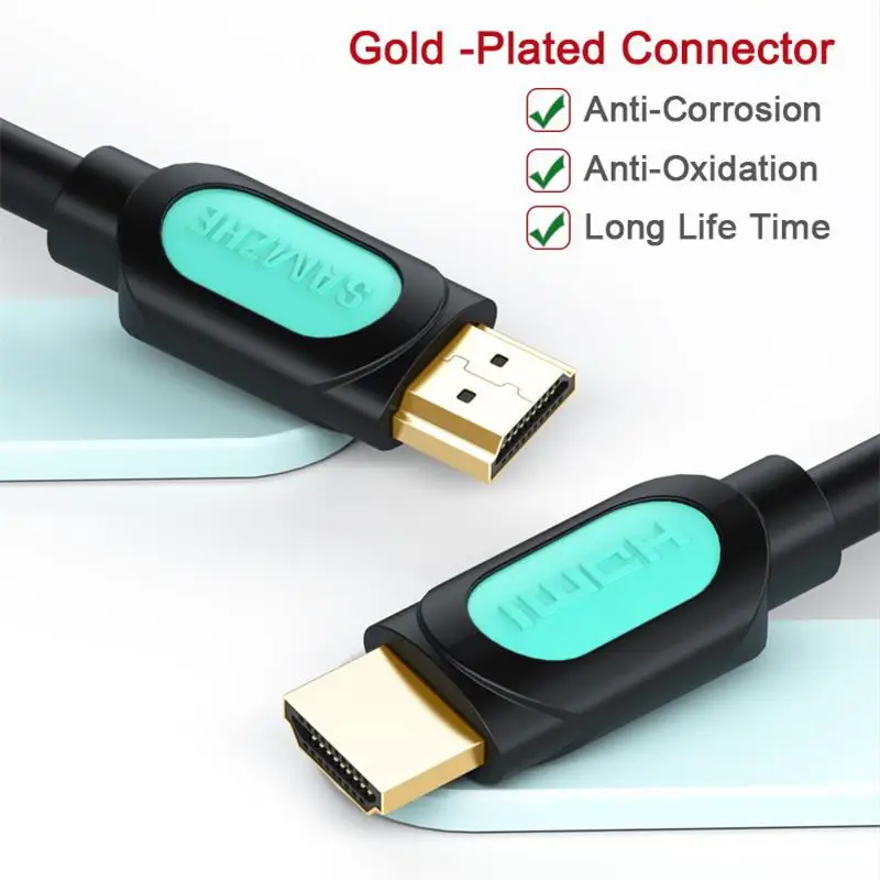 SAMZHE 4K HDMI 2.0 Cable 3D 60FPS AV for HD TV LCD Projector Computer Apple PS 3/4 TV-BOX Displayer Screen | Электроника