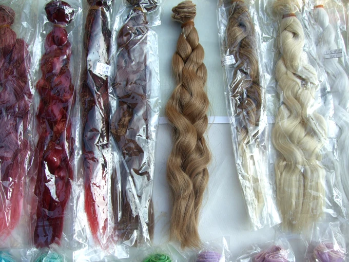 Заводские Оптовые продажи 25 см длинный маленький курчавый BJD кукла волосы