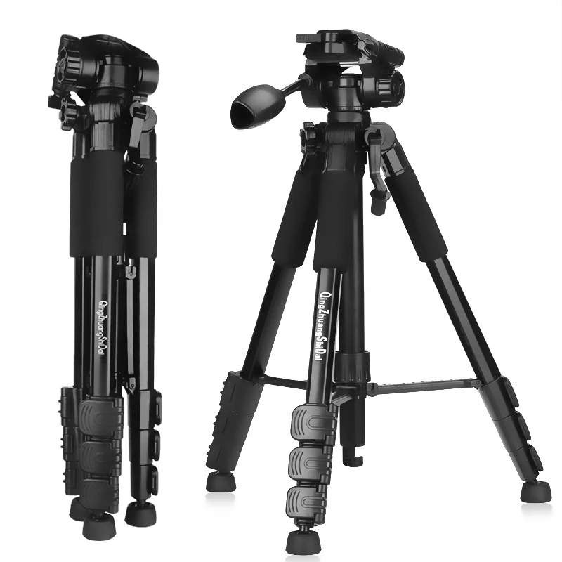 

QZSD Q111 Professional Portable Travel Camera Tripod Aluminum Alloy Lightweight Ball Head For Canon Nikon Sony SLR Camera