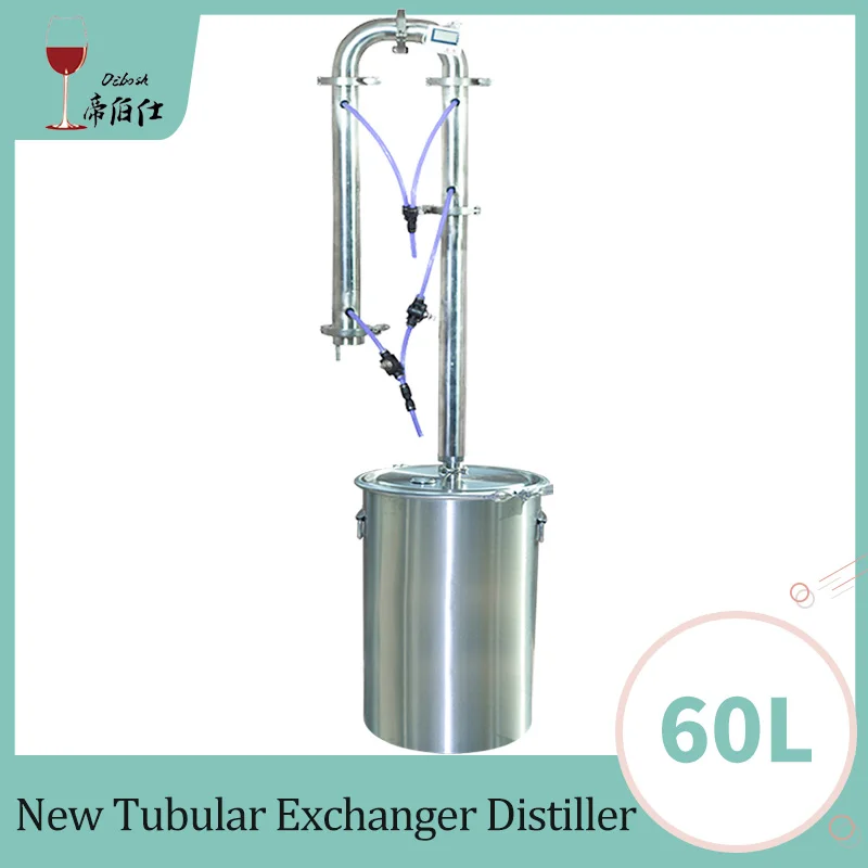 Distiller 60L 35Л/60л для приготовления в домашних условиях дистиллятор трубчатый теплообменник дистиллятор лунный спирт машина с медная сетка дистилляционная башня - Цвет: Distiller 60L