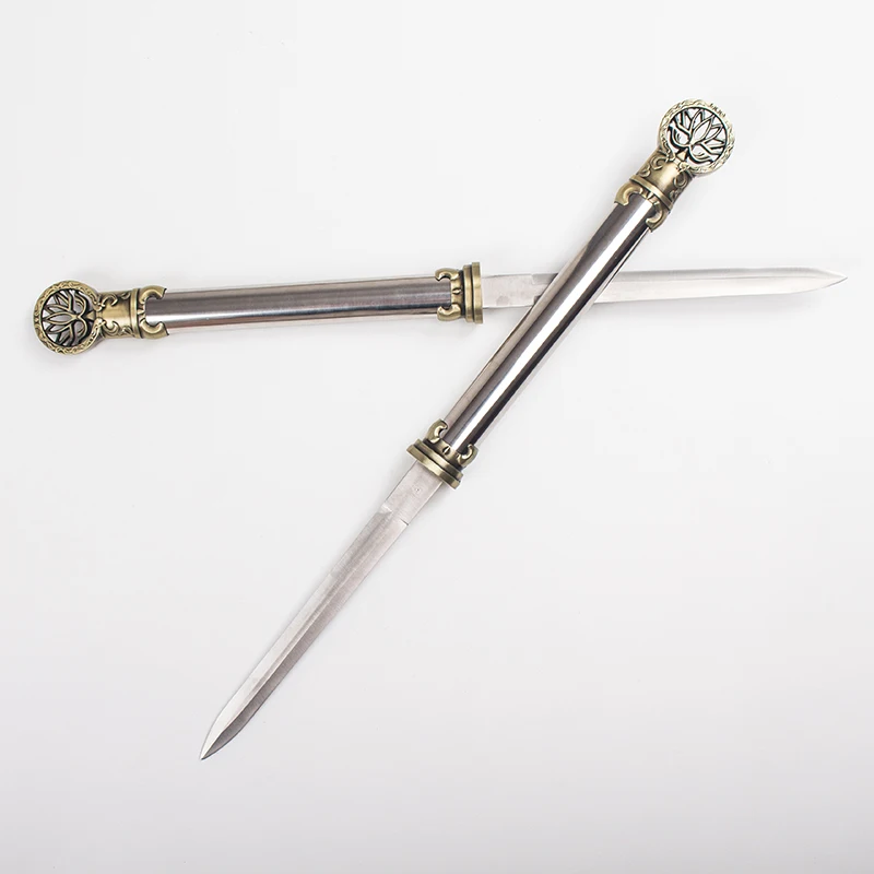 60 см до 80 меч из нержавеющей стали двойная палка косплей реквизит подарок для